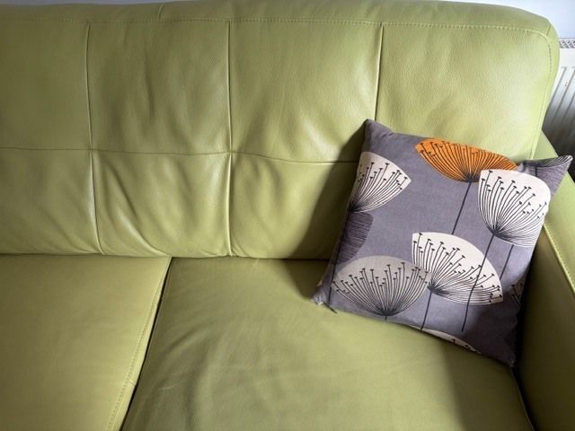 John Lewis Barbican 5+ Seater Leather L Corner Sofa photo vinterior