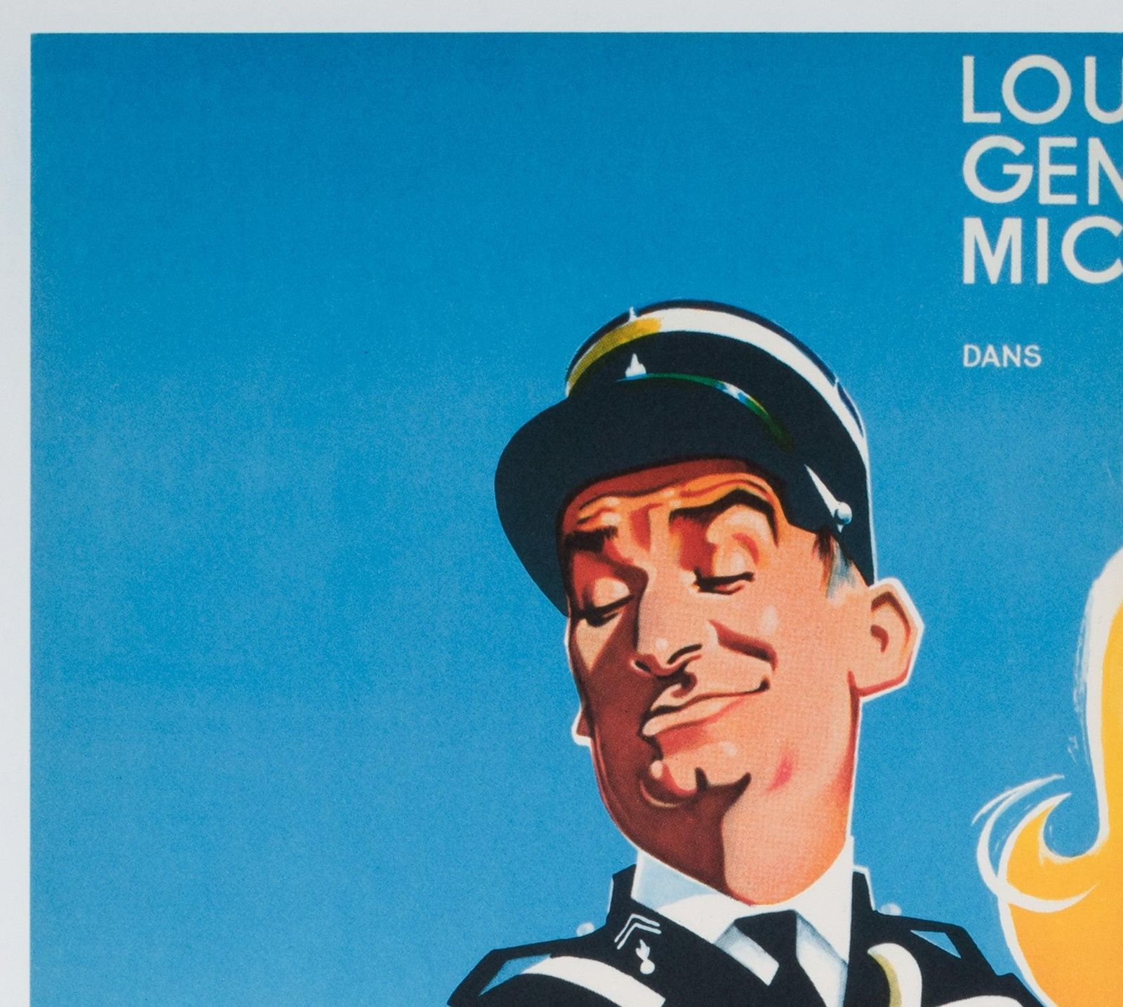 Le Gendarme De Saint Tropez R1966 French Moyenne Film Poster, Clement Hurel photo for sale