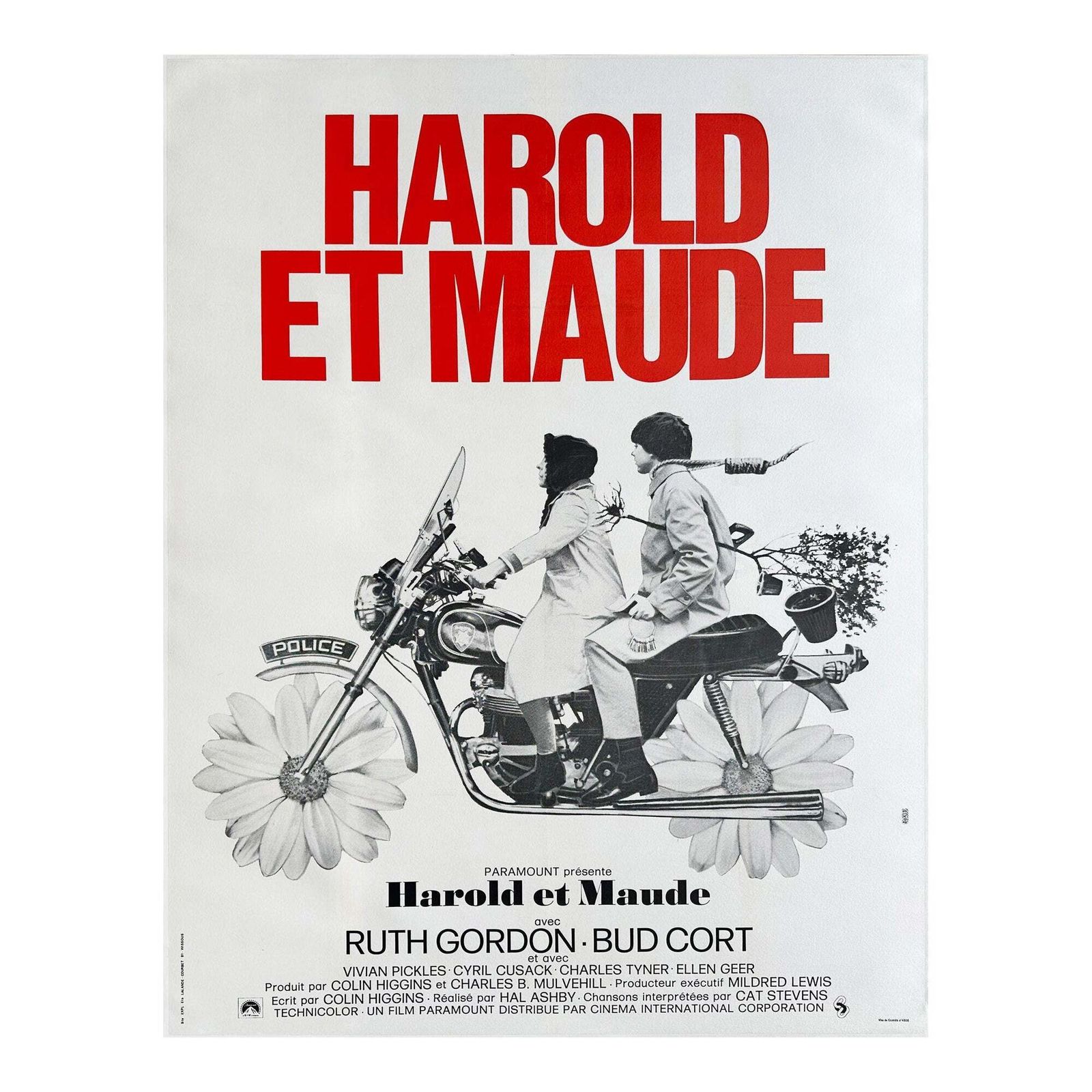 Harold And Maude 1972 French Grande Film Poster