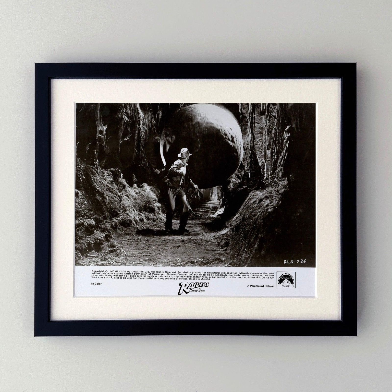 Raiders Of The Lost Ark 1981 Publicity Film Movie Press Still Framed photo furniture