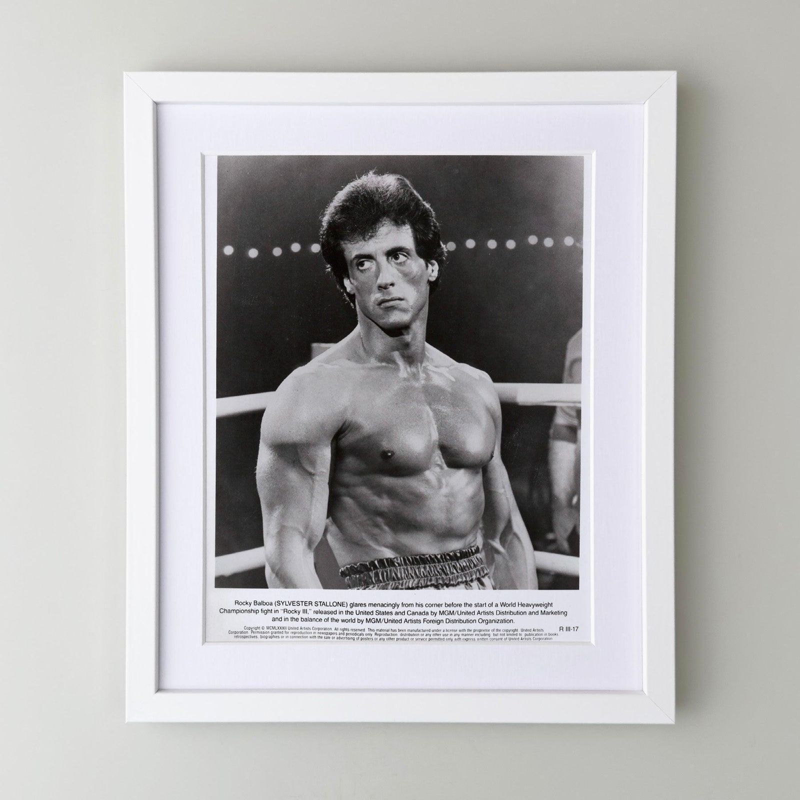 Rocky 3 1982 Publicity Film Movie Press Still Framed photo for sale