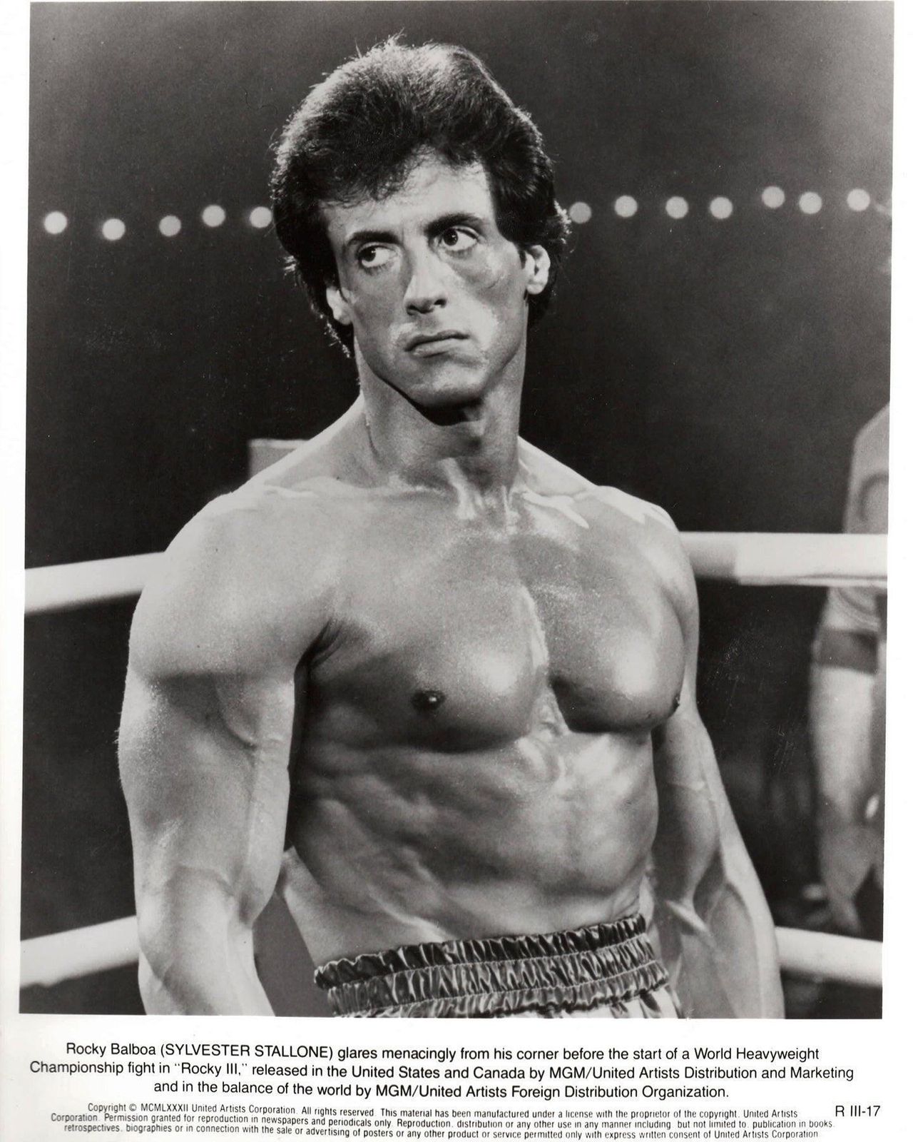 Rocky 3 1982 Publicity Film Movie Press Still Framed photo vinterior
