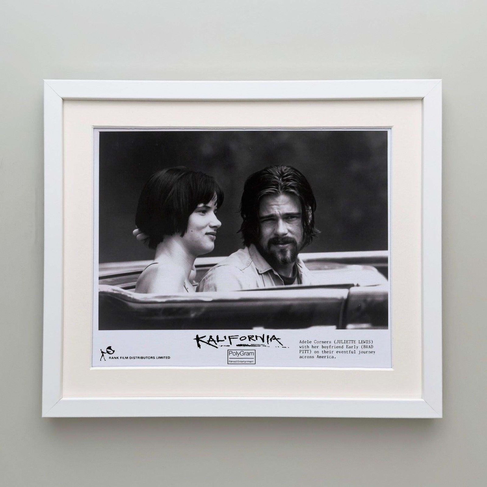 Kalifornia 1993 Publicity Film Movie Press Still Framed photo Art