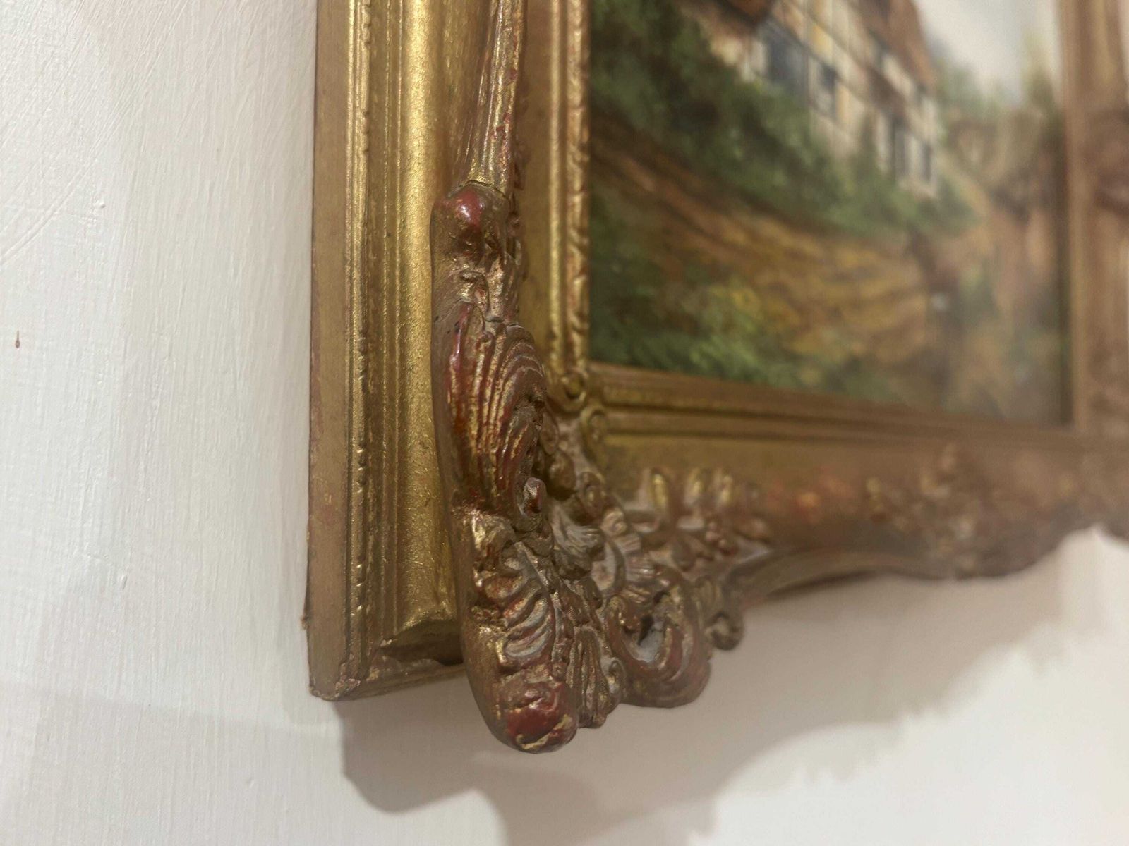 Chris D Howells Original Oil On Canvas The Lame Horse Ornate Gilt Frame photo 410.0