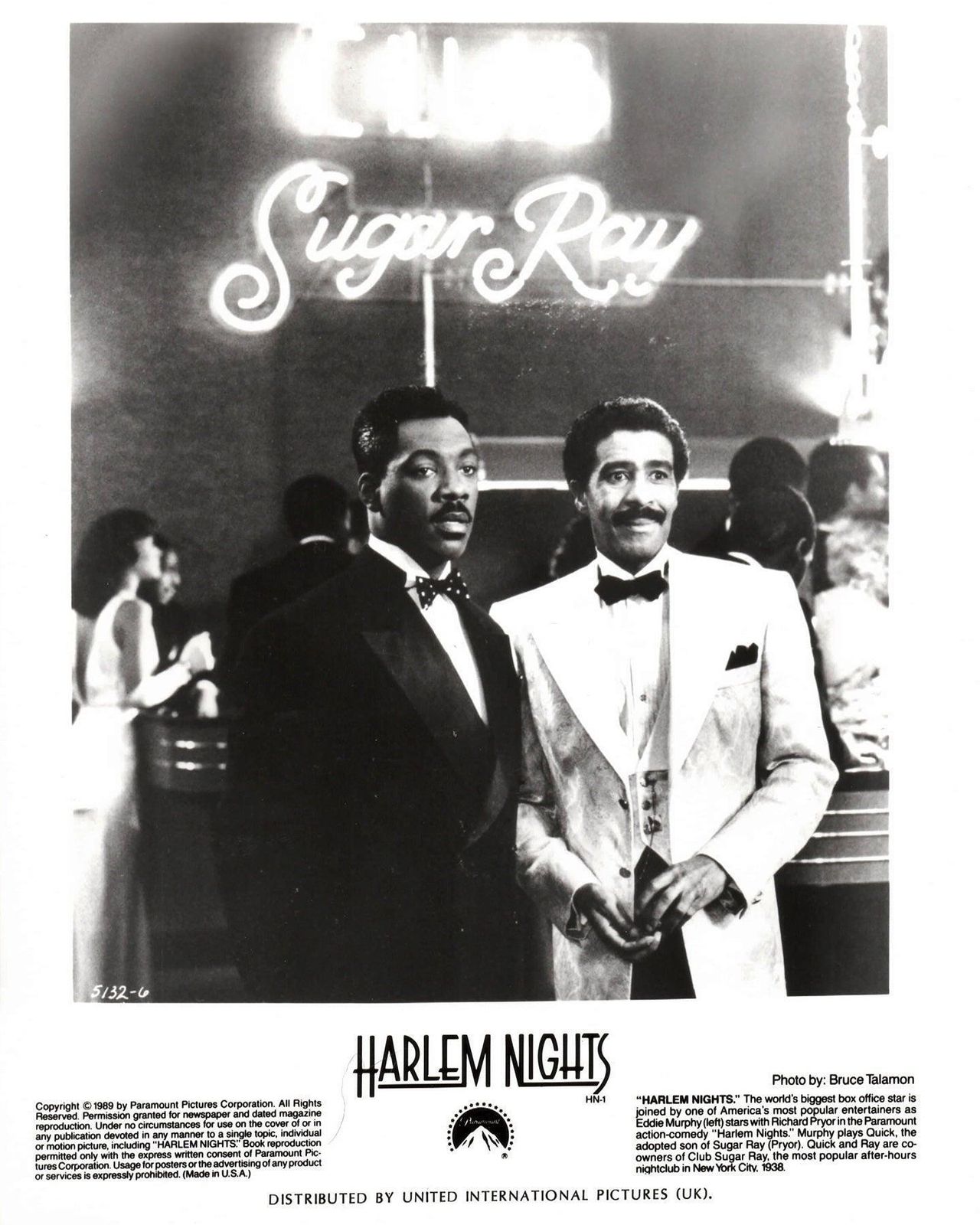 Photo de presse originale encadrée, Harlem Nights, 1989 photo vinterior