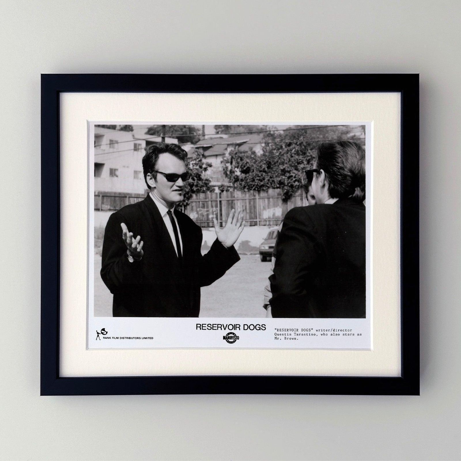 Photo de presse du film Reservoir Dogs, 1992, encadrée photo furniture