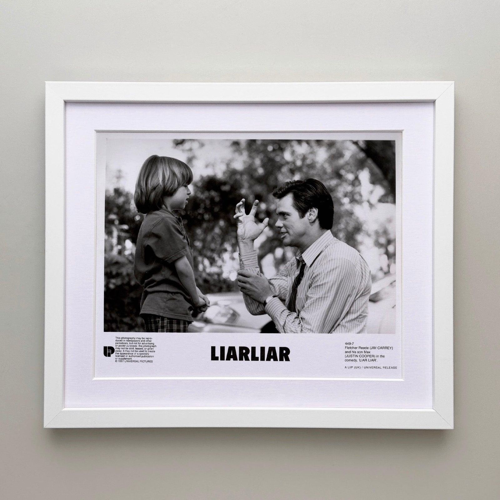 Liar Liar 1997 Publicity Film Movie Press Still Framed photo for sale