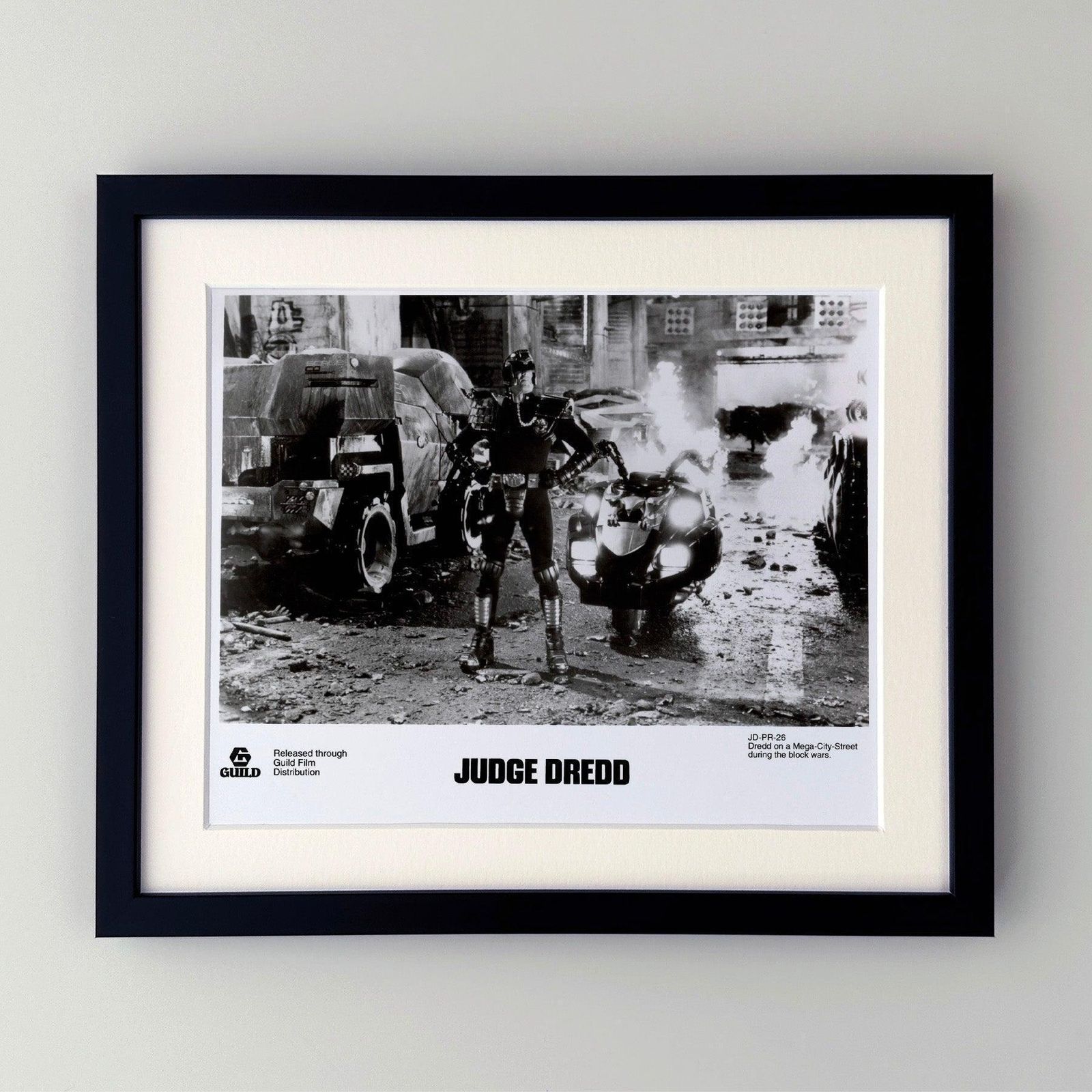 Judge Dredd 1995 Publicity Film Movie Press Still Framed photo furniture