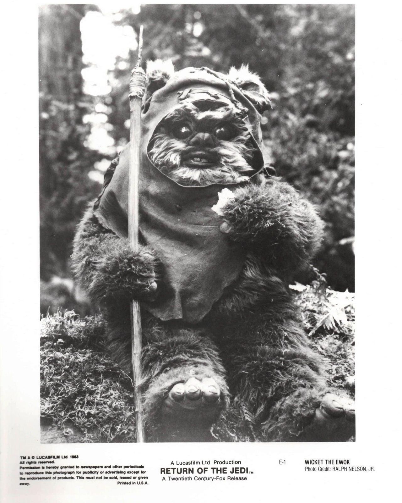 Return Of The Jedi 1983 Publicity Film Movie Press Still Framed photo vinterior