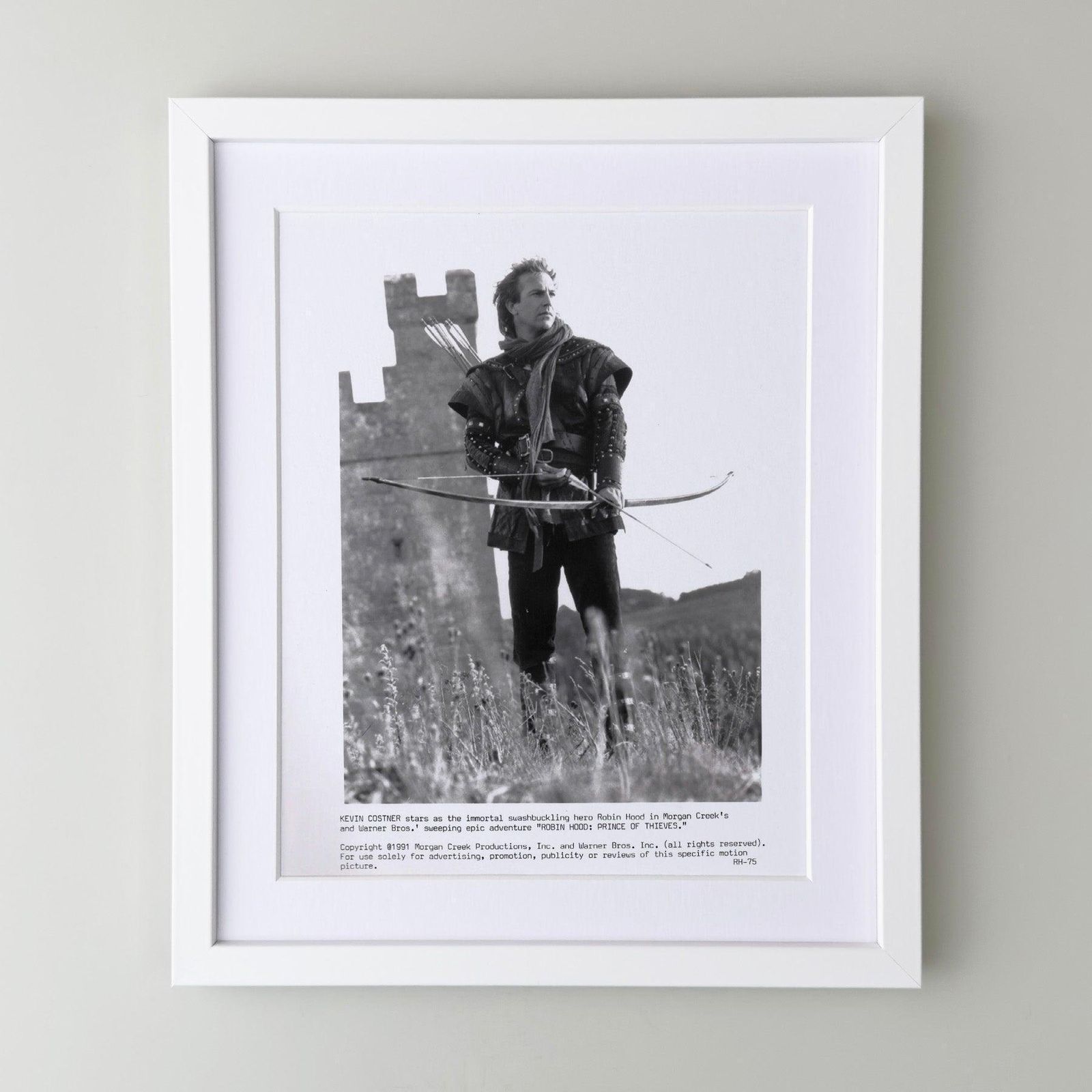 Photo de presse encadrée, Robin Hood Prince of Thieves, 1991 photo for sale