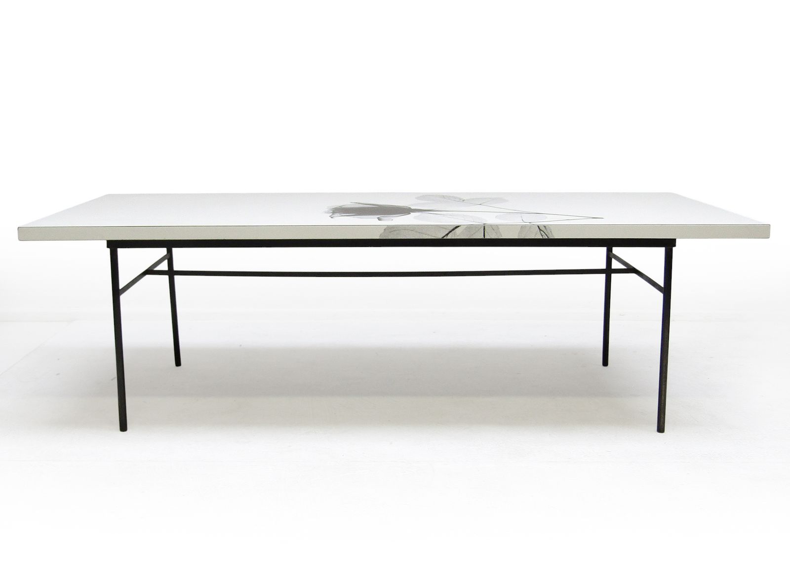 1960s Rectangular White Rose Coffee Table By Terence Conran photo furniture