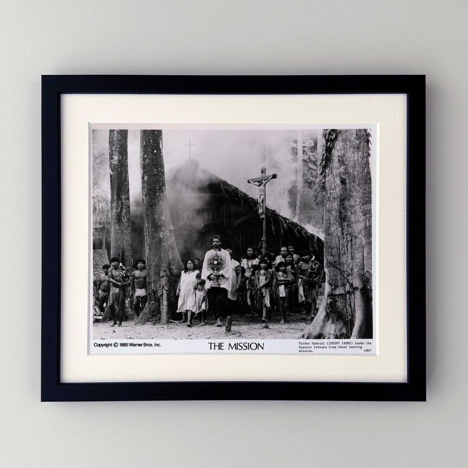 The Mission 1986 Publicity Film Movie Press Still Framed photo furniture