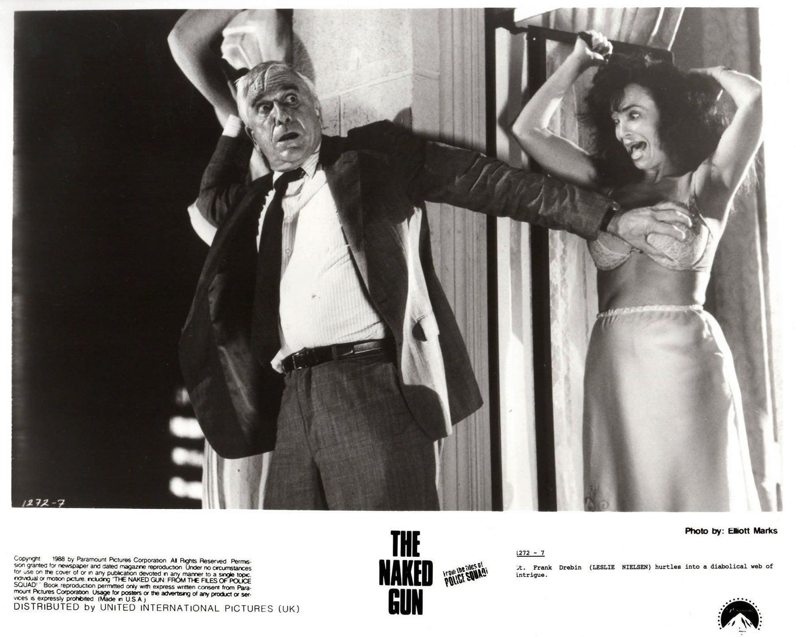 The Naked Gun 1988 Publicity Film Movie Press Still Framed photo vinterior
