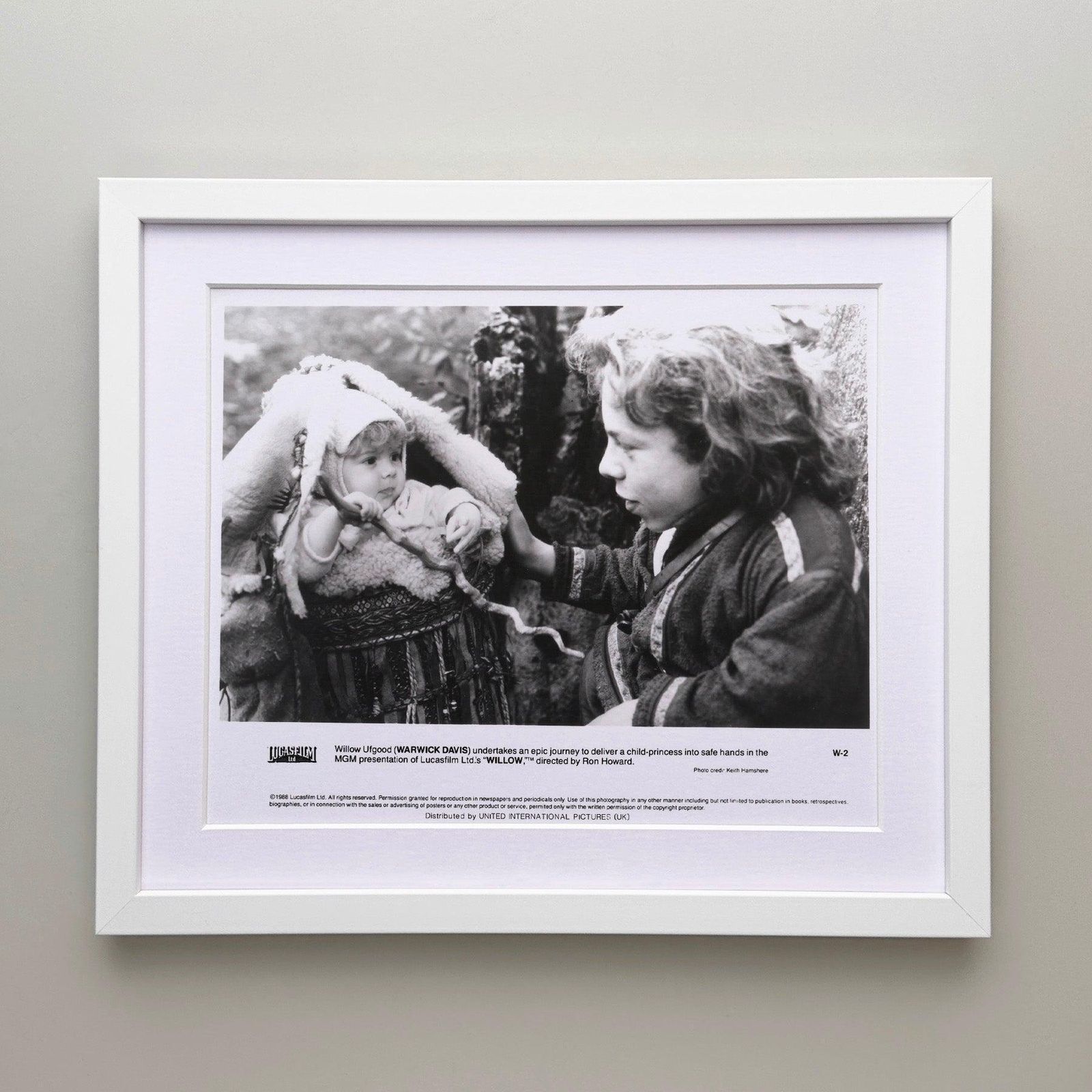 Photo de presse originale encadrée, film Willow, 1988 photo for sale