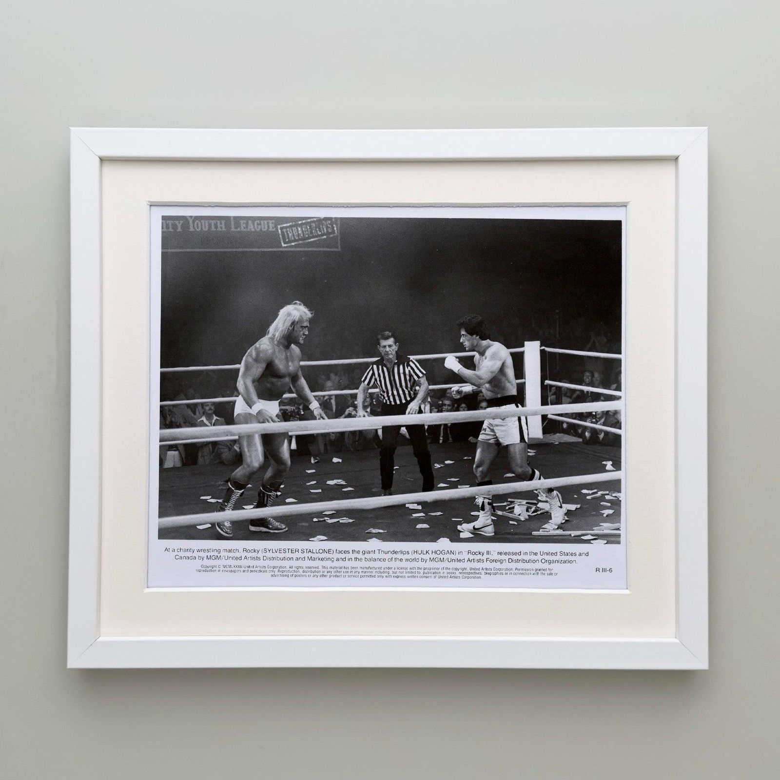 Photo de presse Rocky 3 1982, encadrée photo Art
