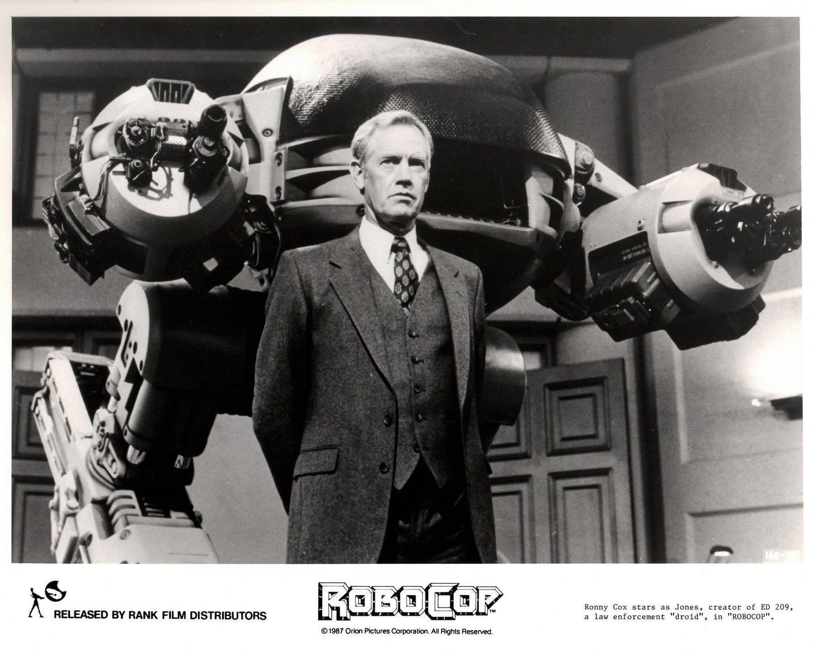 Robocop 1987 Publiciteitsfoto Film Movie Press Still Ingelijst photo vinterior
