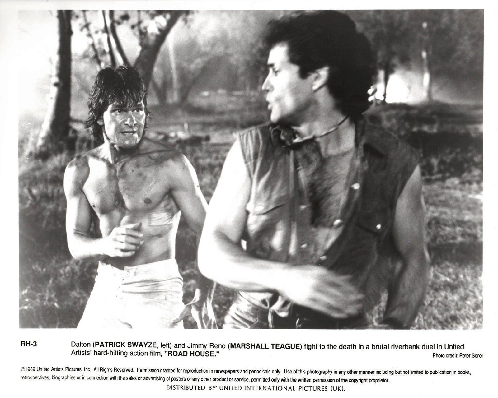 Road House 1989 Publicity Film Movie Press Still Framed photo vinterior