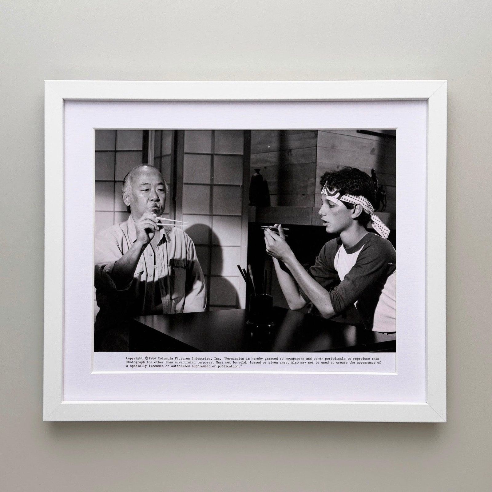 Photo de presse originale encadrée, The Karate Kid, 1984 photo for sale