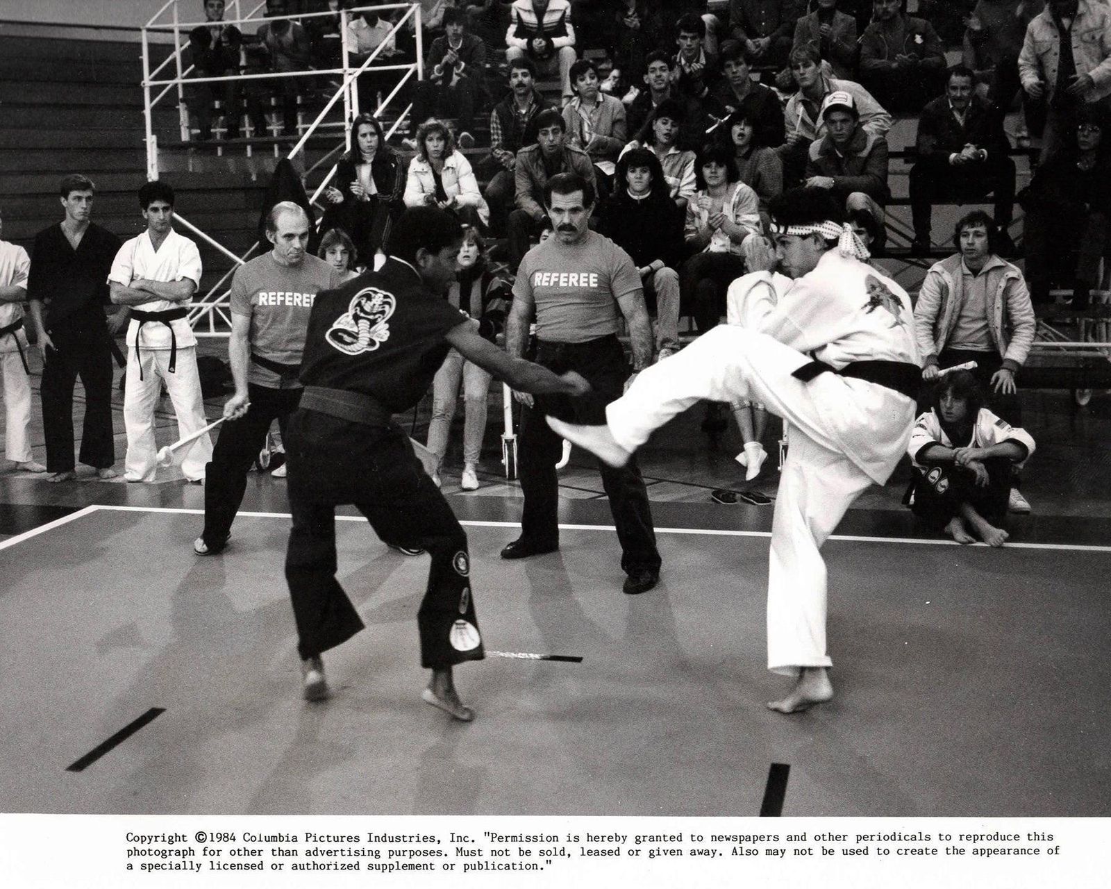Photo de presse originale encadrée, The Karate Kid, 1984 photo vinterior