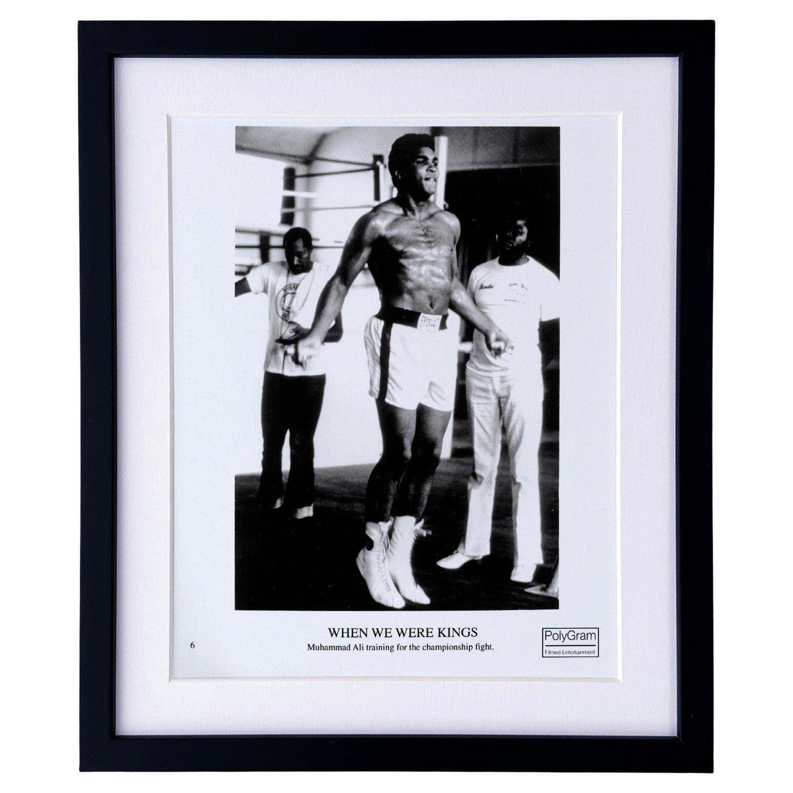 When We Were Kings 1996 Publicity Film Movie Press Still Framed