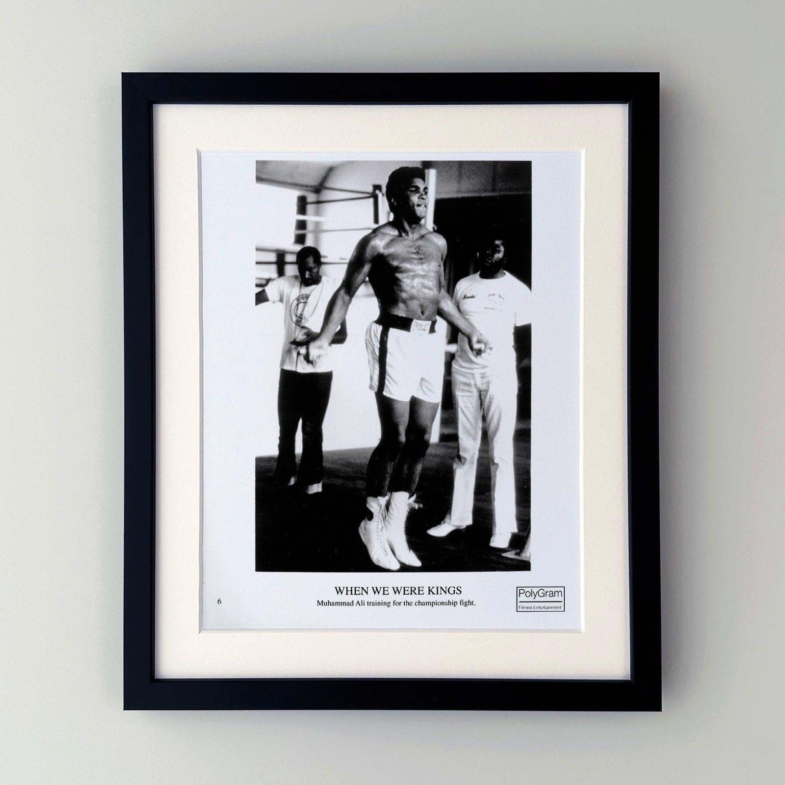 When We Were Kings 1996 Publicity Film Movie Press Still Framed photo furniture