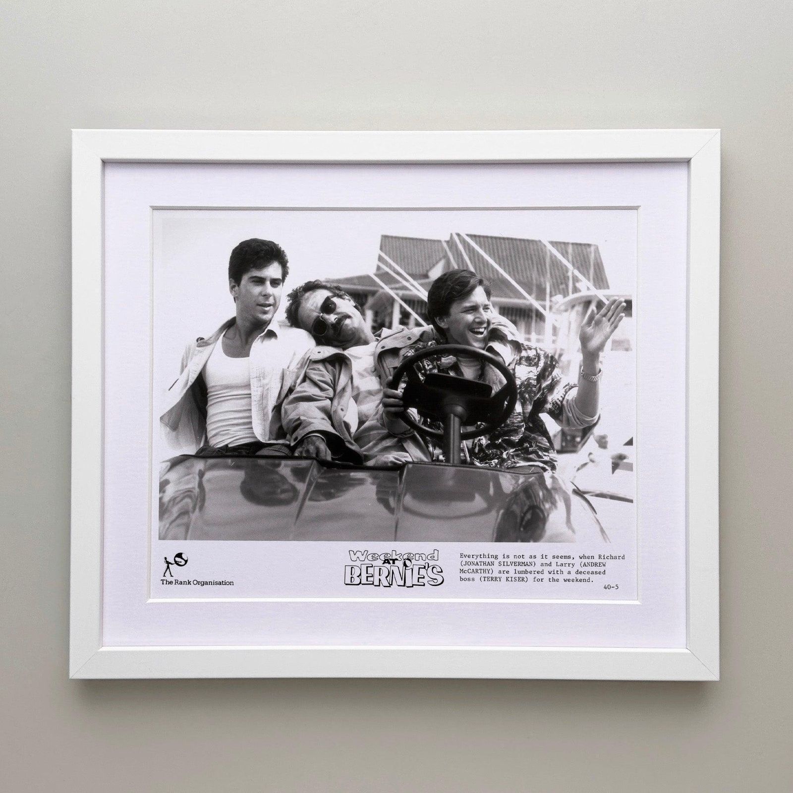 Photo de presse originale encadrée, Weekend at Bernie's, 1989 photo for sale