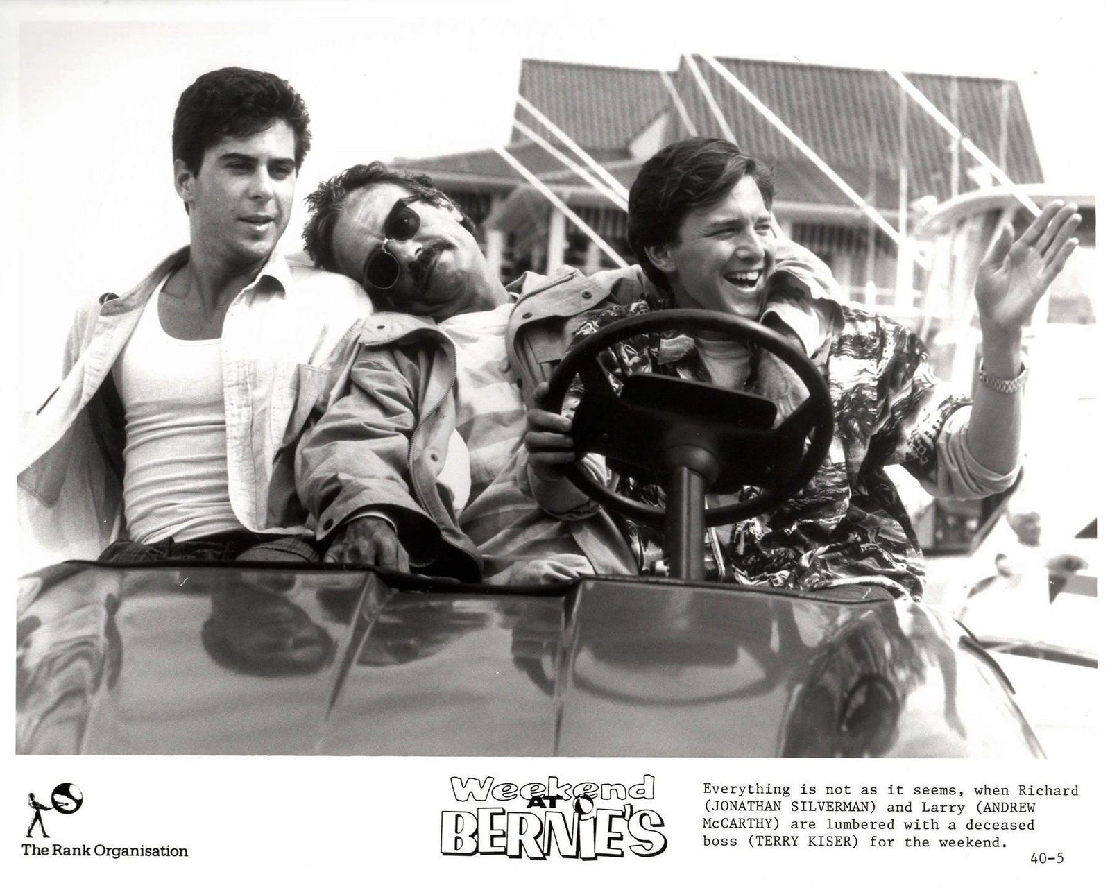 Photo de presse originale encadrée, Weekend at Bernie's, 1989 photo vinterior
