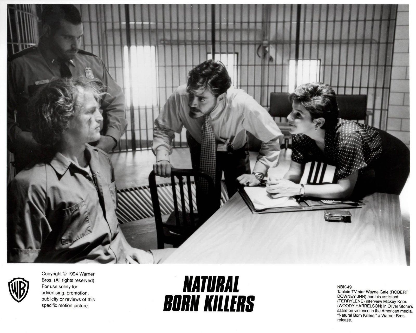 Photographie de presse du film Natural Born Killers, 1994, encadrée photo vinterior
