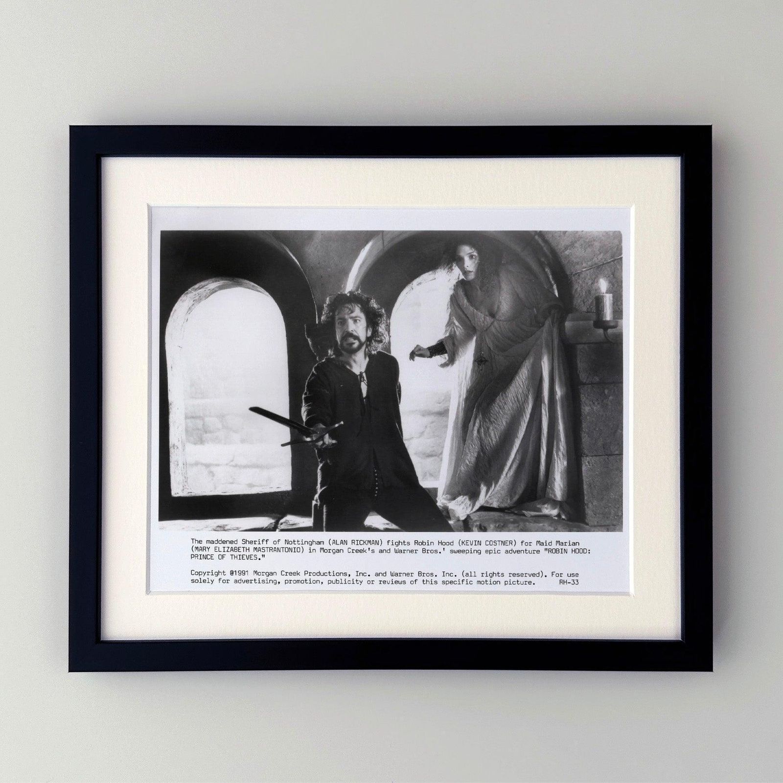 Photo de presse encadrée, Robin Hood Prince of Thieves, 1991 photo furniture