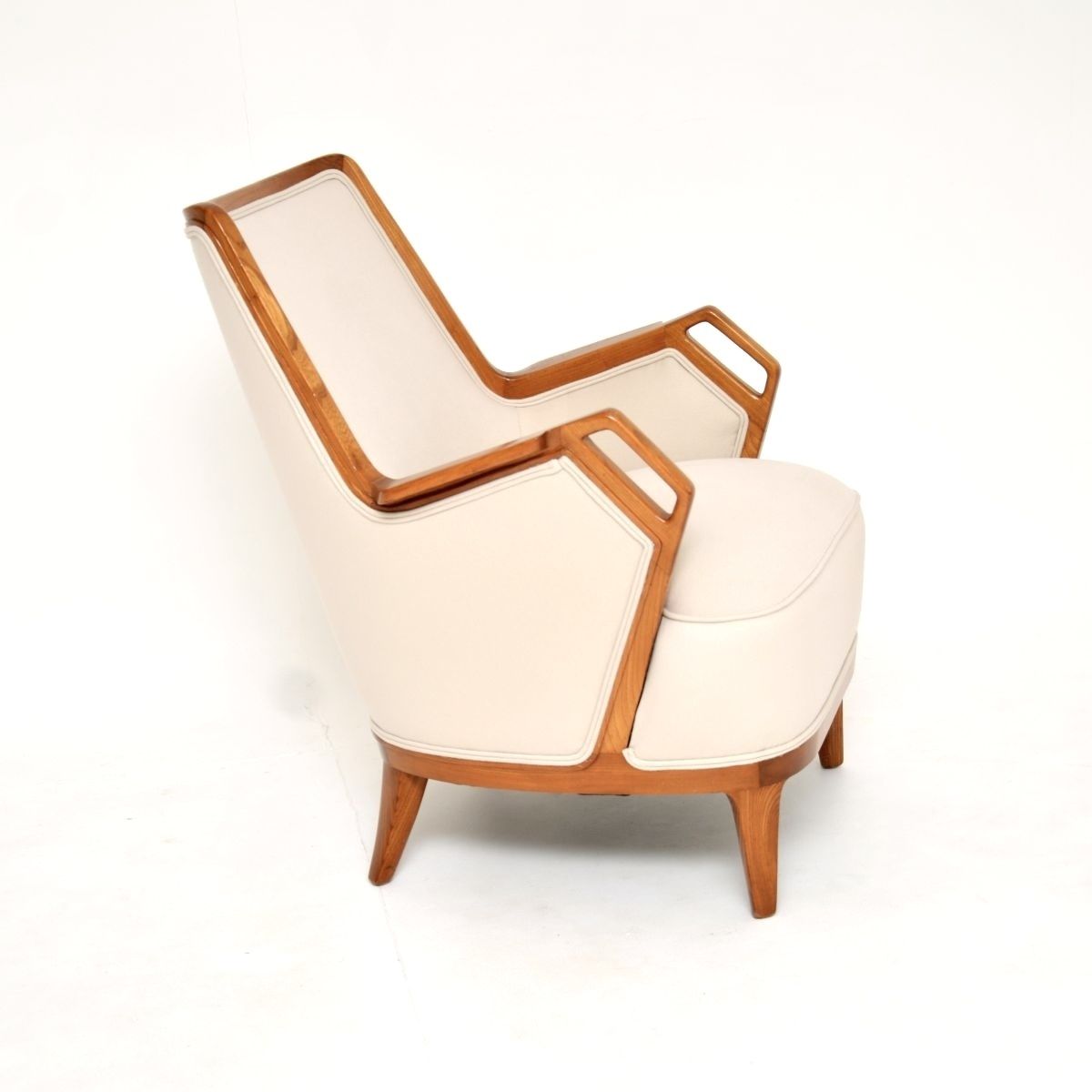 Vintage Swedish Elm Armchair, 1960s photo Furniture
