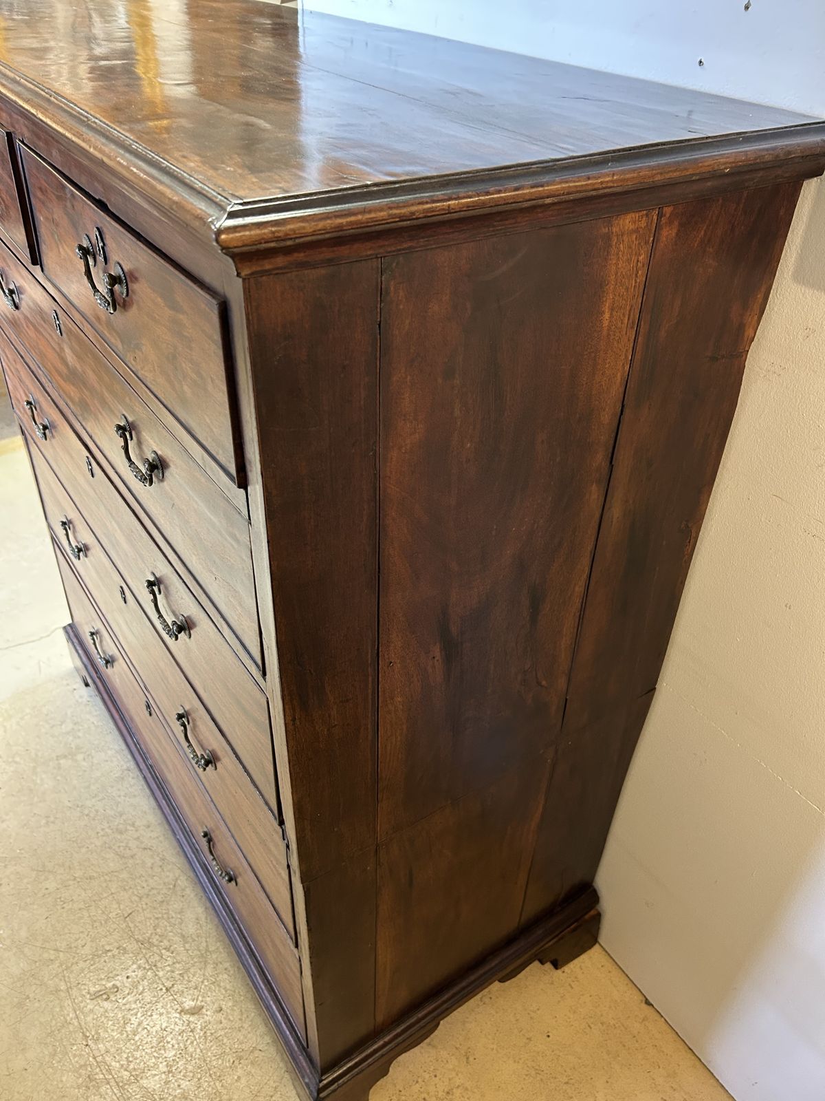 Early Victorian Two Piece Mahogany Chest Of Drawers photo 595.0