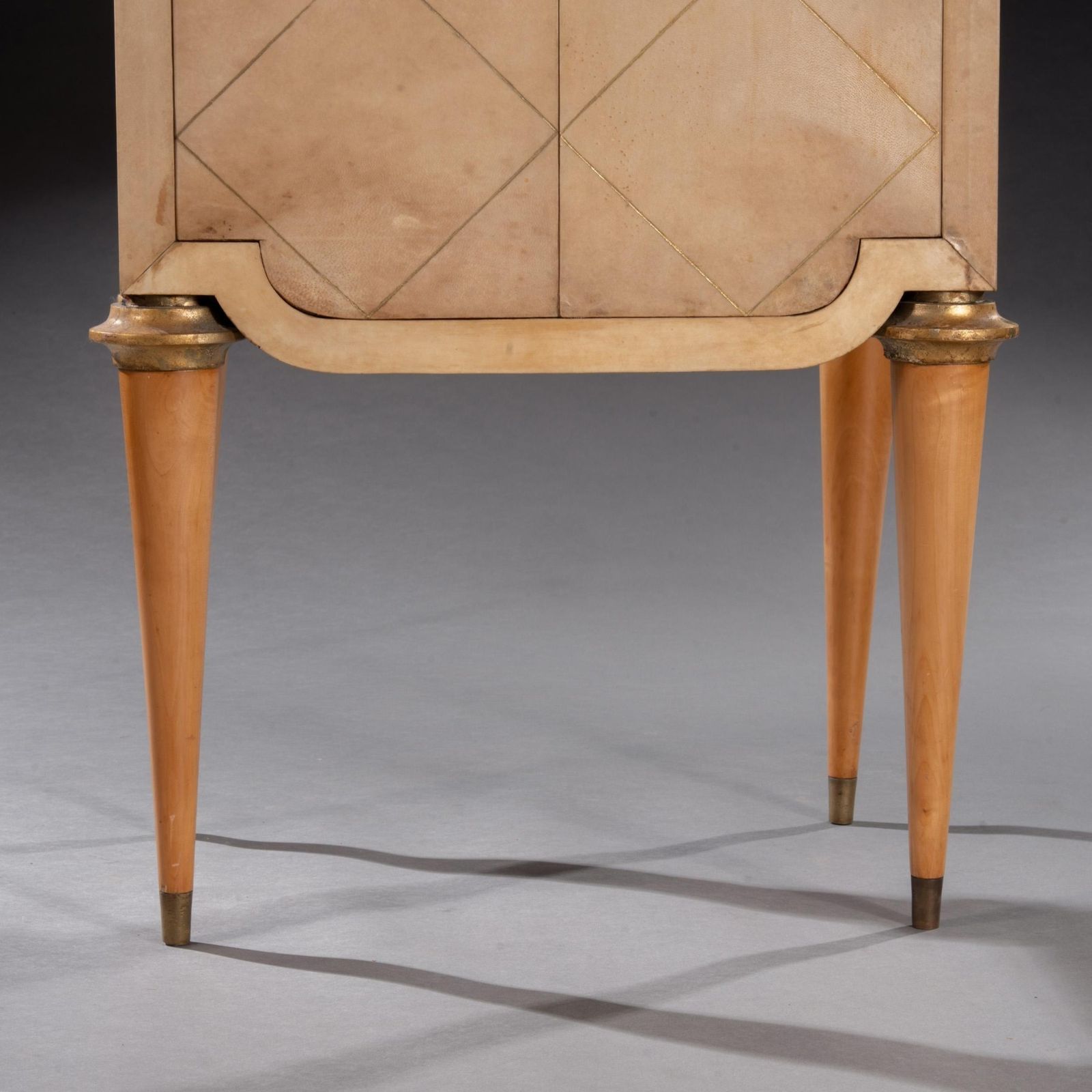 Maurice Jallot French Art Deco Parchment Inlaid Cabinet photo Furniture