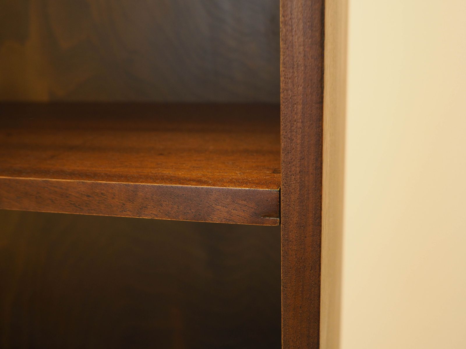 Furniture Walnut Bookcase, Danish Design, 1970s, Designer: Johannes Sorth photo