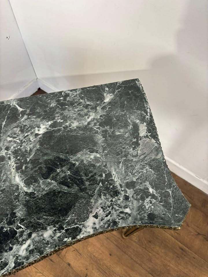 Vintage French Style Faux Marble Hall Table photo furniture