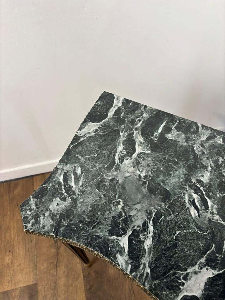 Vintage French Style Faux Marble Hall Table photo buy