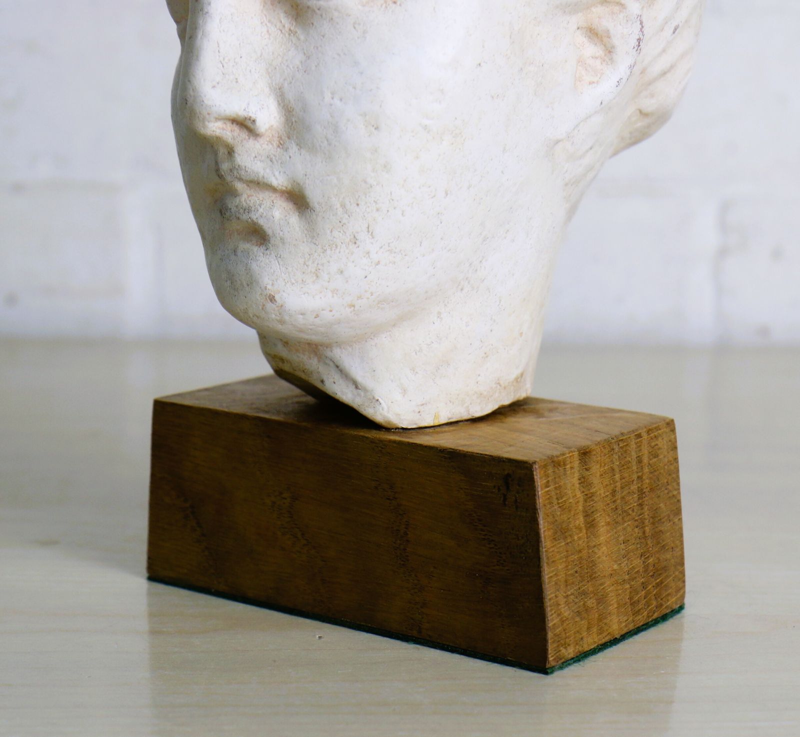 A Vintage Terracotta Mounted Bust Of The Greek Goddess Hygieia Grand Tour Styled photo for sale