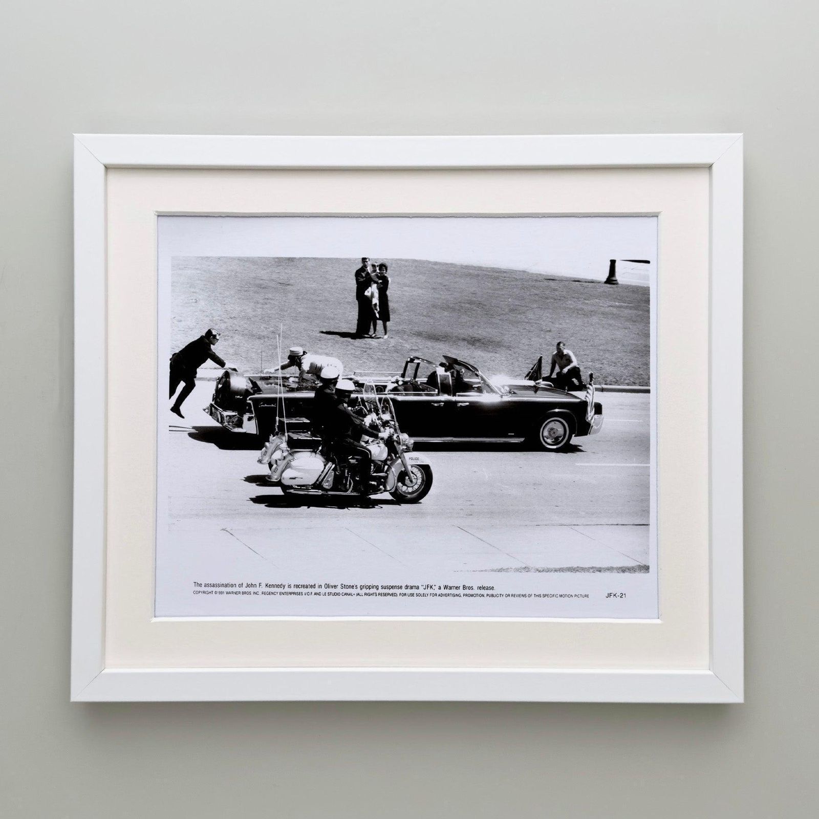 Photo de presse encadrée, JFK, 1991 photo Art