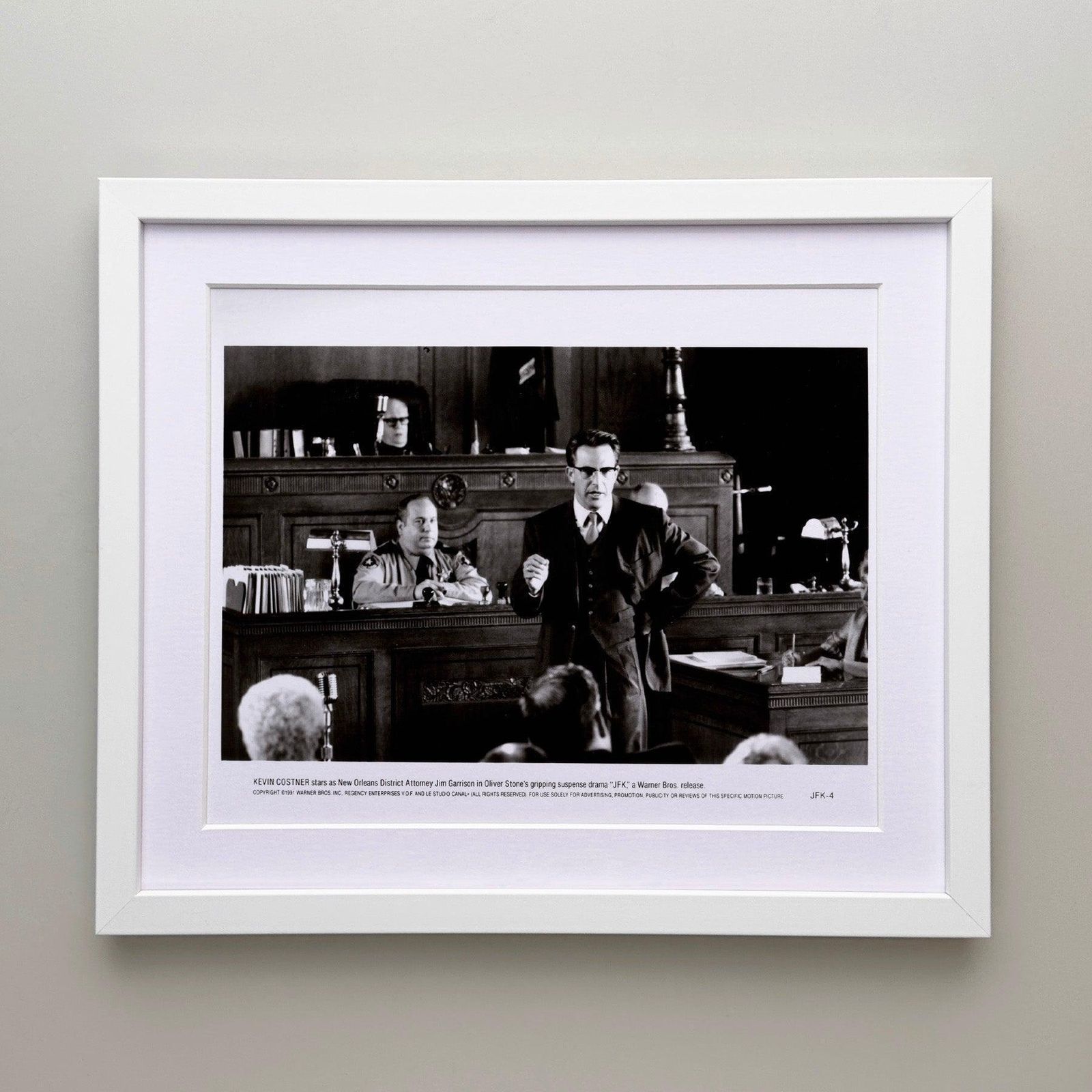Photo de presse encadrée, JFK, 1991 photo for sale