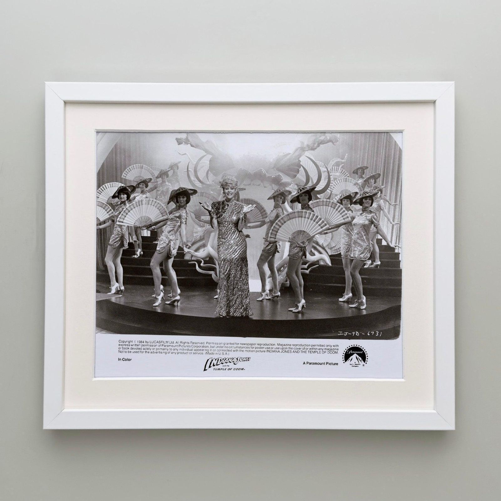 Indiana Jones And The Temple Of Doom 1984 Publicity Movie Press Still Framed photo Kunst