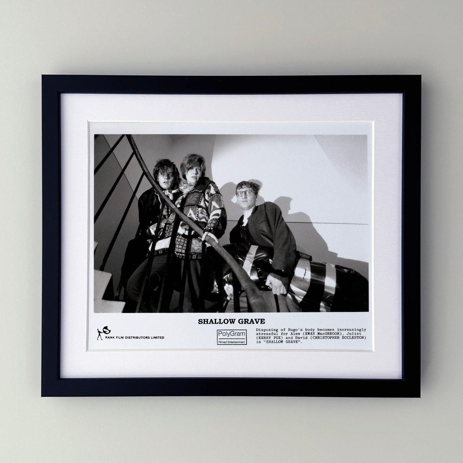 Shallow Grave 1994 Publiciteitsfilmfoto Ingelijst photo furniture