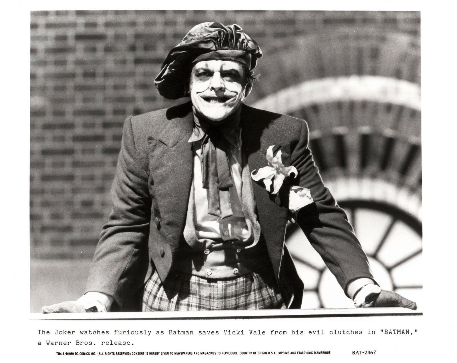 Photo de presse encadrée du film Batman (1989), avec Jack Nicholson photo Art