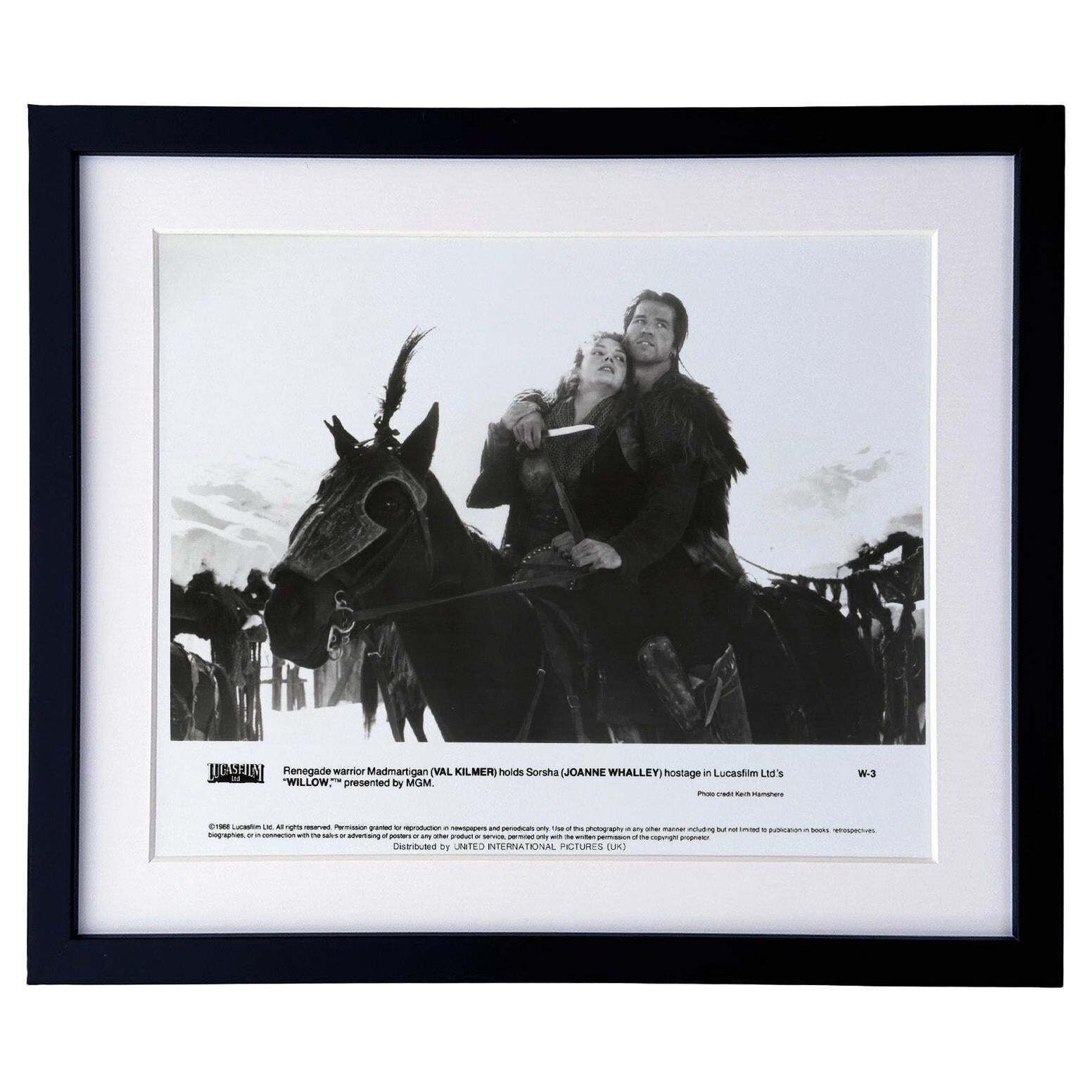 Photo de presse originale encadrée, film Willow, 1988