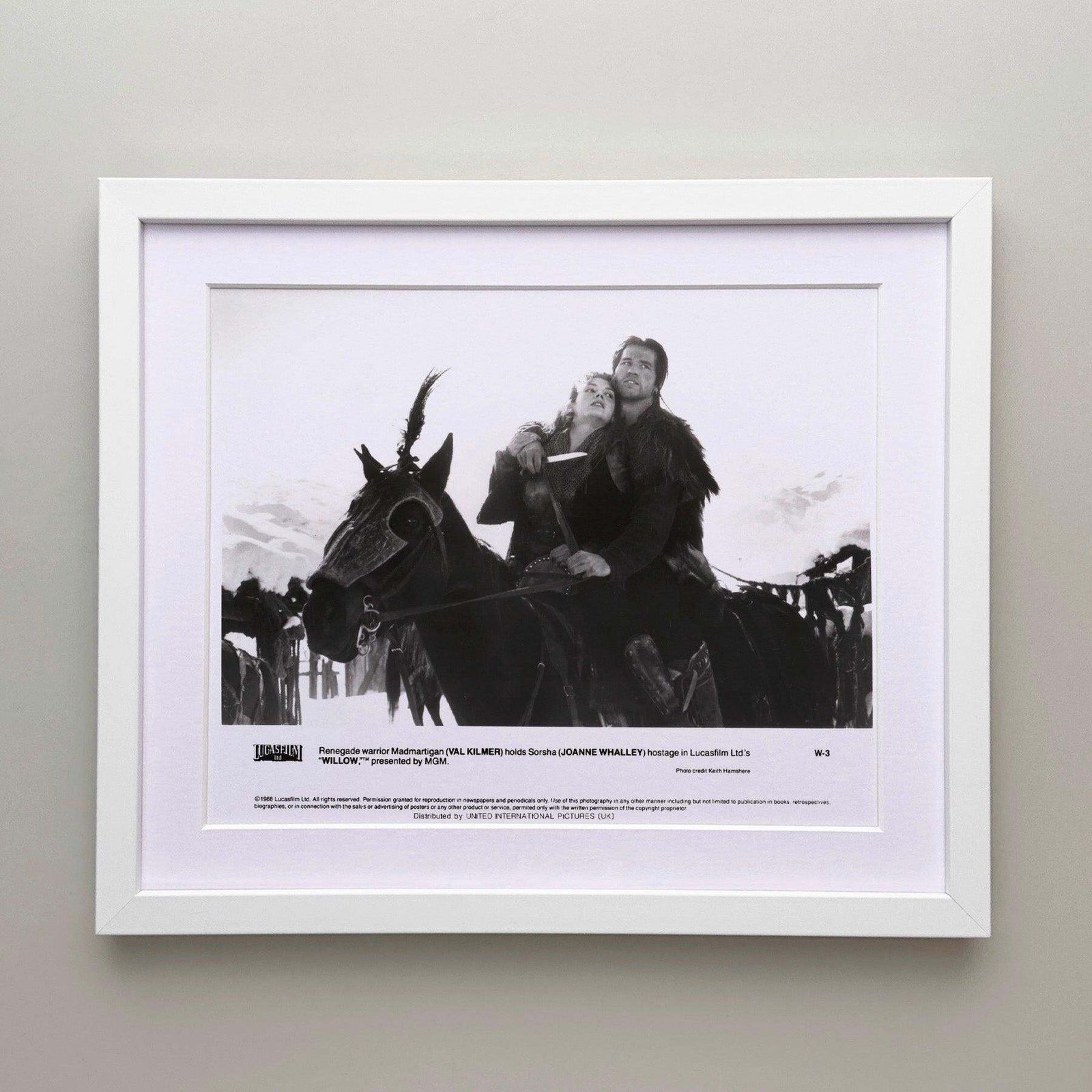 Photo de presse originale encadrée, film Willow, 1988 photo for sale