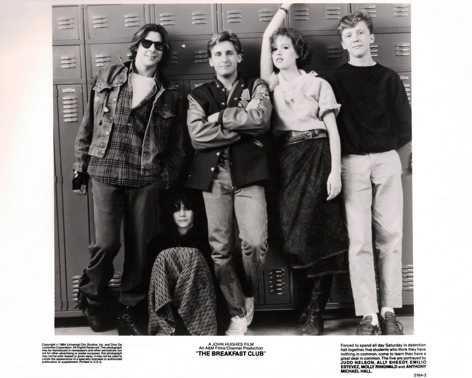 Photo de presse originale encadrée, The Breakfast Club, 1985 photo vinterior