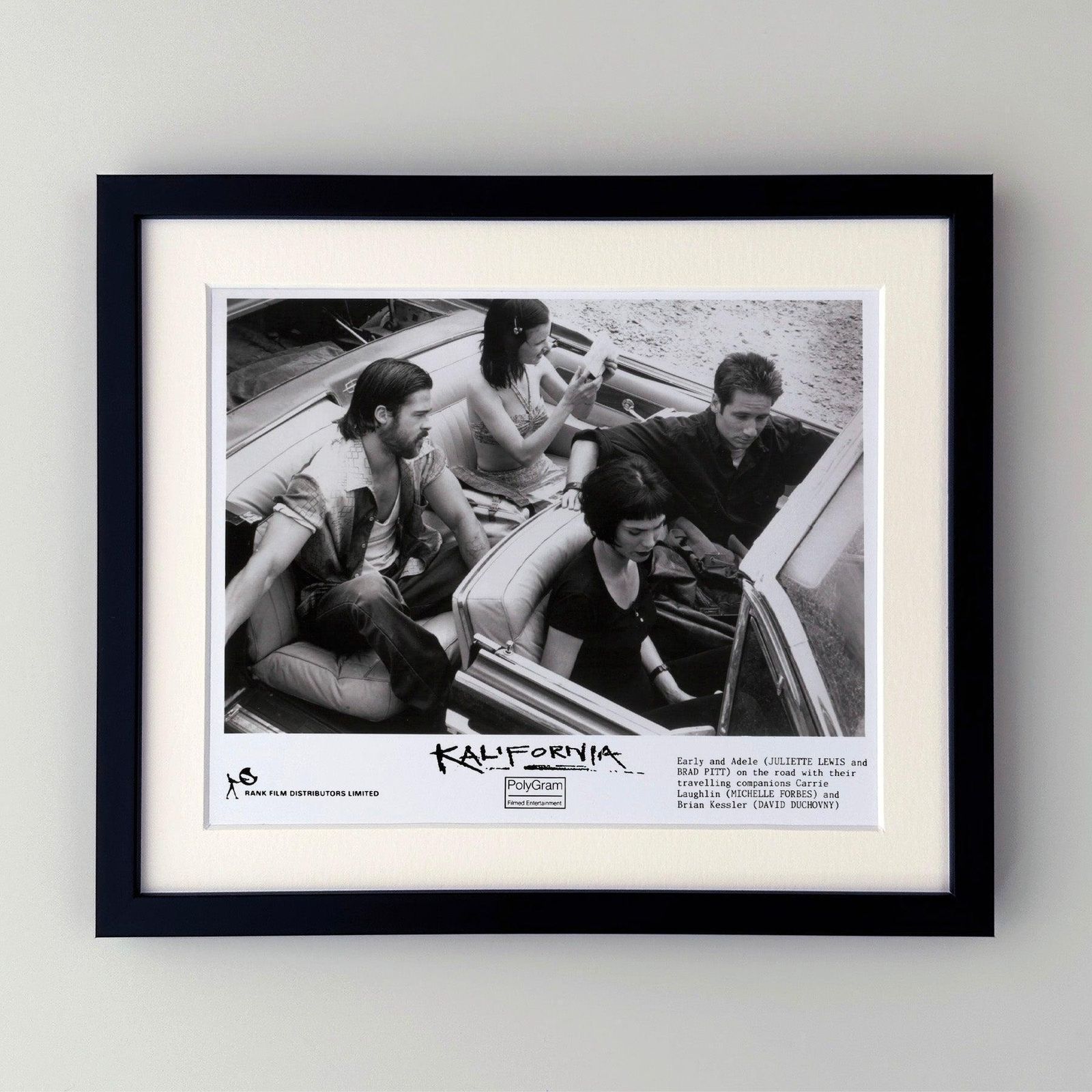 Kalifornia 1993 Publicity Film Movie Press Still Framed photo furniture