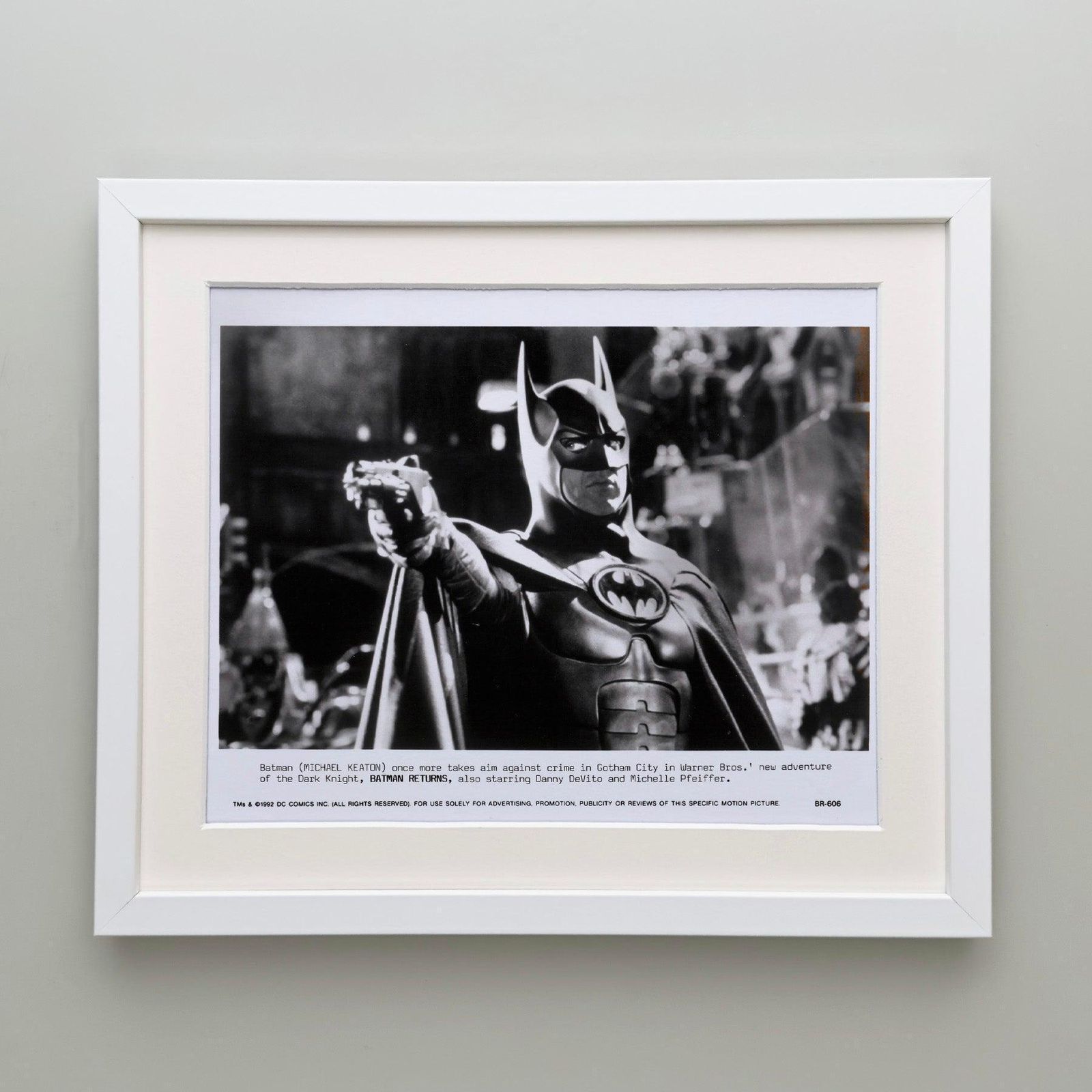 Photographie de presse du film Batman Returns, 1992, encadrée photo Art
