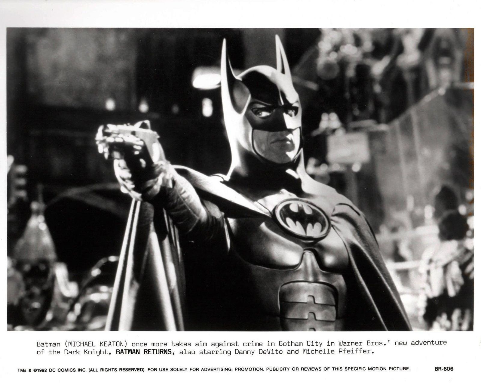 Photographie de presse du film Batman Returns, 1992, encadrée photo vinterior