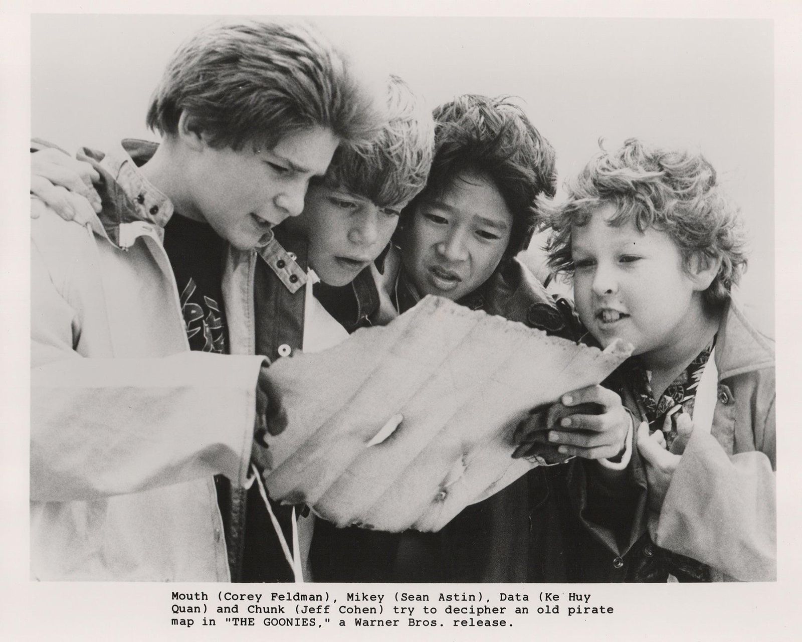 Photo de presse originale encadrée, The Goonies, 1985 photo vinterior