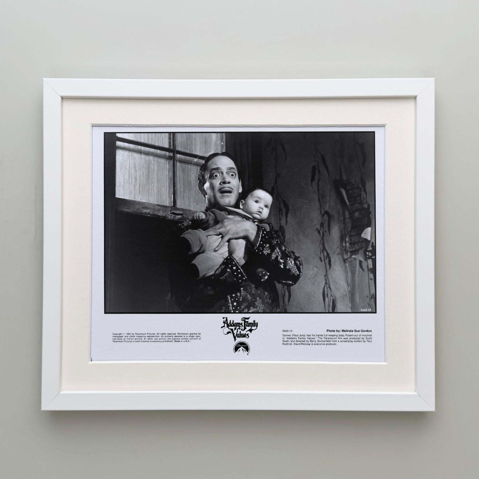 Photographie de presse Addams Family Values 1993, encadrée photo 168.0