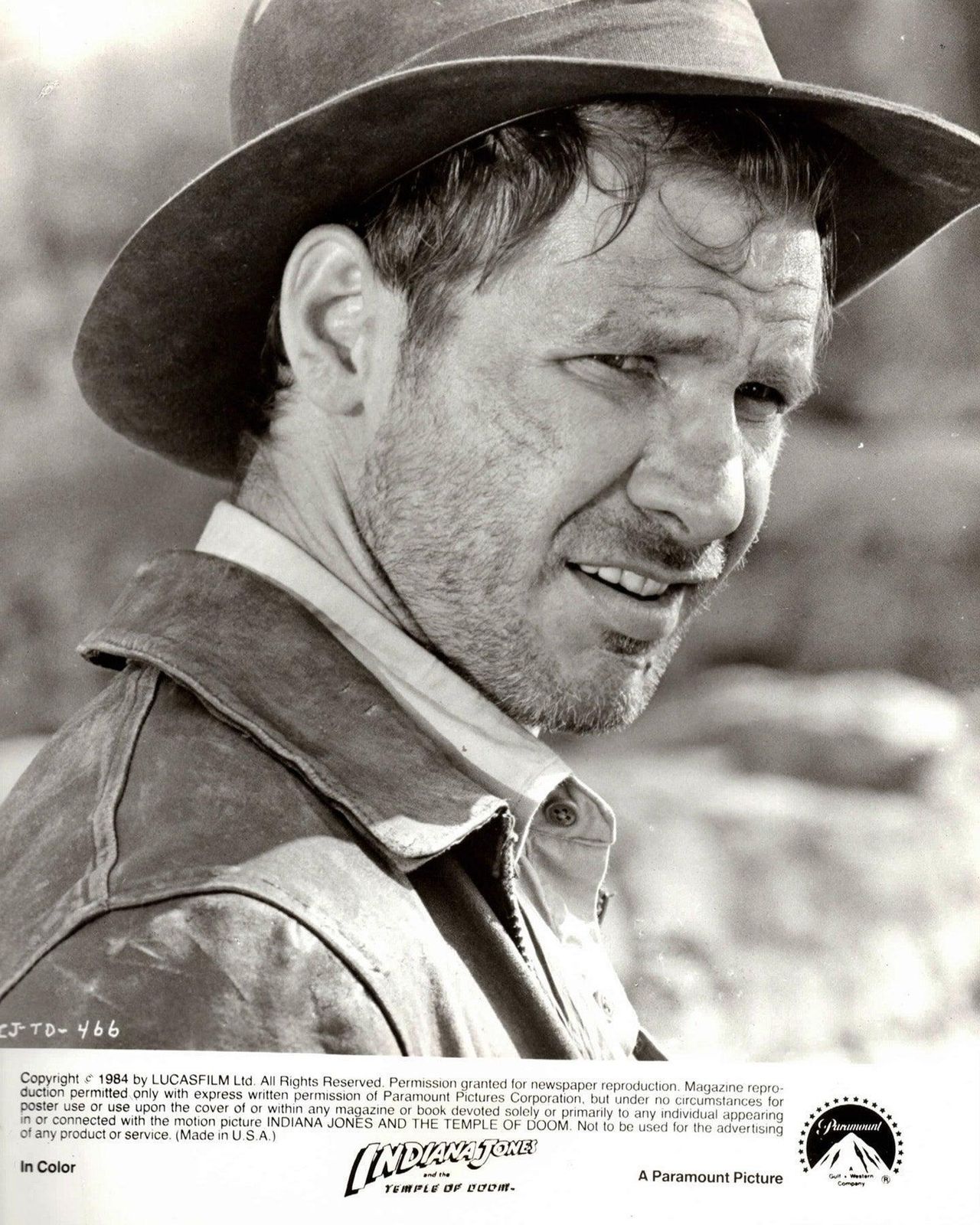 Photographie de presse originale encadrée, Indiana Jones and the Temple of Doom, 1984 photo vinterior